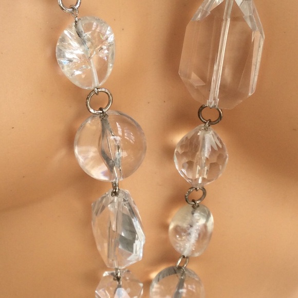 Gorgeous Vtg Talbots Glass/ Silver Statement Long Necklace/Belt - Picture 6 of 15